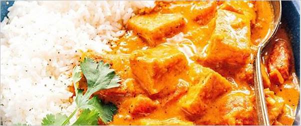 tofu al curry di ceci