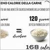 calorie in 100 g di crema di riso (grasso aggiunto in cottura) e dati nutrizionali