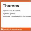 che cosa significa il nome thomas?
