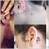 farfalle in stile anni '90, iniziali e altri 22 tatuaggi dietro l'orecchio dallo stile minimalista e chic